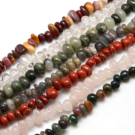 Nuggets Natural Gemstone Beads Strands G-P029-M-1