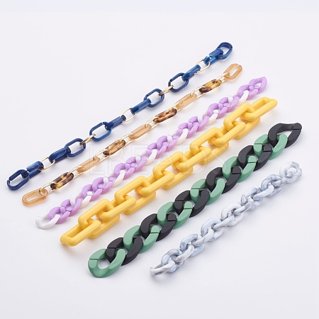 Acrylic Handmade  Chains AJEW-JB00896-1