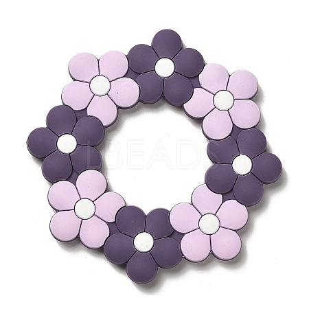 Flower Silicone Focal Beads SIL-R145-01C-1