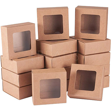 Kraft Paper Box CON-WH0032-B01-B-1
