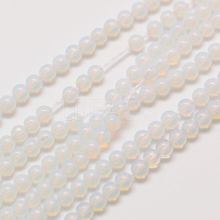 Opalite Round Beads Strands G-A130-3mm-A01-1