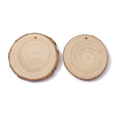 Unfinished Wood Pendants WOOD-WH0025-46C-1