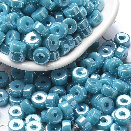 Opaque Colours Luster Glass Seed Beads SEED-E001-P3x6mm-A10-1