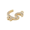 Rack Plating Brass Micro Pave Clear Cubic Zirconia Pendants KK-A224-03O-G-2