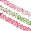 Transparent Painted Glass Beads Strands X1-DGLA-A034-T4mm-A18-4