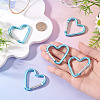 5Pcs Zinc Alloy Spring Gate Rings FIND-TA0009-73L-6