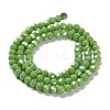 Electroplate Opaque Glass Beads Strands EGLA-A035-P4mm-A15-2