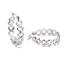 Non-Tarnish 304 Stainless Steel Infinity Hoop Earrings for Women EJEW-G293-28P-2