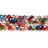 Transparent Electroplate Glass Beads Strands GLAA-F029-4mm-A29-1