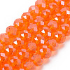 Electroplate Glass Beads Strands X-EGLA-A034-T8mm-A23-4