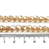 Electroplate Transparent Glass Beads Strands EGLA-A035-T6mm-A17-4