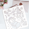 PET Hollow Out Drawing Painting Stencils DIY-WH0391-0023-3