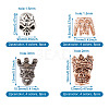Fashewelry 32Pcs 16 Styles Tibetan Style Alloy Beads FIND-FW0001-13-14