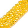 Electroplate Glass Beads Strands EGLA-A044-T4mm-B05-1