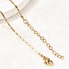 1.3MM 304 Stainless Steel Boston Link Chains Necklaces for Women Men NJEW-Z115-12G-04-2