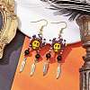 Iron Dangle Stud Earring EJEW-MZ00189-04-2