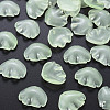 Transparent Baking Painted Imitation Jade Glass Pendants DGLA-Q025-001D-2