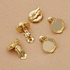 Brass Clip-on Earring Settings KK-WH0047-19D-1