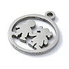 Non-Tarnish 304 Stainless Steel Charms STAS-C097-37P-2