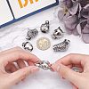 6Pcs 6 Style 304 Stainless Steel Cord Ends STAS-UN0020-92-2