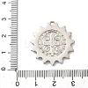 304 Stainless Steel & Rhinestone Pendants STAS-G371-09A-01P-3