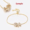 Brass Micro Pave Cubic Zirconia Pendants ZIRC-G130-09G-NR-4