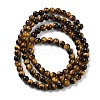 Natural Tiger Eye Beads Strands G-G099-4mm-4-4