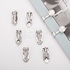 Tarnish Resistant 304 Stainless Steel Clip-On Earrings Findings X-STAS-Q185-01-5