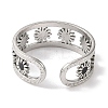 304 Stainless Steel Enamel Open Cuff Rings for Women RJEW-F166-17P-01-3