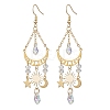 Moon & Star & Sun Alloy Chandelier Earrings EJEW-JE05719-1