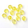 Transparent Acrylic Beads PL505Y-10-2