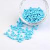 6/0 Opaque Colours Round Glass Seed Beads X-SEED-A010-4mm-43-1