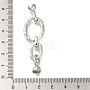 Brass Micro Pave Clear Cubic Zirconia Fold Over Clasps KK-H480-26P-3