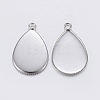 Tarnish Resistant 304 Stainless Steel Pendant Cabochon Settings LS-X-STAS-P198-14A-1