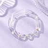 Glass Beads Stretch Bracelets for Women BJEW-JB12948-1