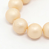 Round Shell Pearl Frosted Beads Strands BSHE-I002-10mm-13-2