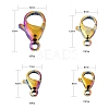 60Pcs 4 Style Ion Plating(IP) 304 Stainless Steel Lobster Claw Clasps STAS-LS0001-46MC-3