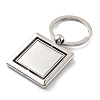 Zinc Alloy Rotating Keychain Bezel Cabochon Settings FIND-G088-01D-3