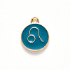 Alloy Enamel Pendants ENAM-S124-01A-05G-2
