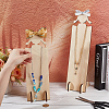 2 Bags 2 Styles Cute Girl Shaped Wood Hair Clip Holders ODIS-PH0001-93-3