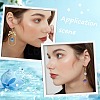 32Pcs 8 Colors Printed Alloy Pendants ENAM-SC0005-39-5