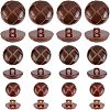 100Pcs 1-Hole Plastic Buttons BUTT-CA0001-05B-1