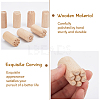 12pcs 12 styles Round Wooden Traditional Chinese Moon Cake Molds AJEW-CA0004-24-9
