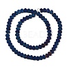 Electroplated Natural Lava Rock Beads Strands G-Q1009-G01-02F-2