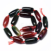 Natural Multi-Color Agate Beads Strands G-S370-074-2