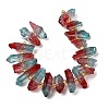 Electroplated Natural Quartz Crystal Beads Strands G-F800-D16-2