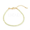 Natural Peridot Beaded Bracelets BJEW-JB06091-03-1