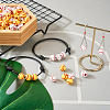 200Pcs 2 Colors Opaque Acrylic Round Beads SACR-BY0001-02-8