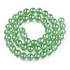 Electroplate Transparent Glass Beads Strands GLAA-T032-T8mm-AB17-2
