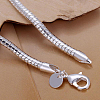 Unisex Brass Snake Chain Bracelets BJEW-BB12530-4
